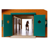 Kids Globe Globe Horse Stable Stable Wood avec 9 boîtes à cheval 1:32 - afbeelding 5