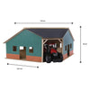 Kids Globe Globe Shed Corner Wood pour 2 tracteurs 1:16