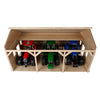 Kids Globe Globe Agricultural Lock Bois pour 3 tracteurs, 1:16