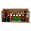 Kids Globe Globe Agricultural Lock Bois pour 3 tracteurs, 1:16