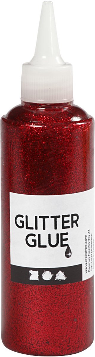 Creativ Company Glitter Glue Red, 118 ml