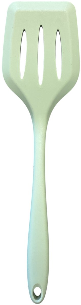 Spatule culinaire basique avec fente - menthe givrée - silicone - 30cm