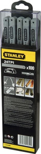 Lame de scie à métaux Stanley 300mm - mix (carte de 5 pièces)