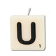 Paperdreams bougie lettre u, 4 pcs.