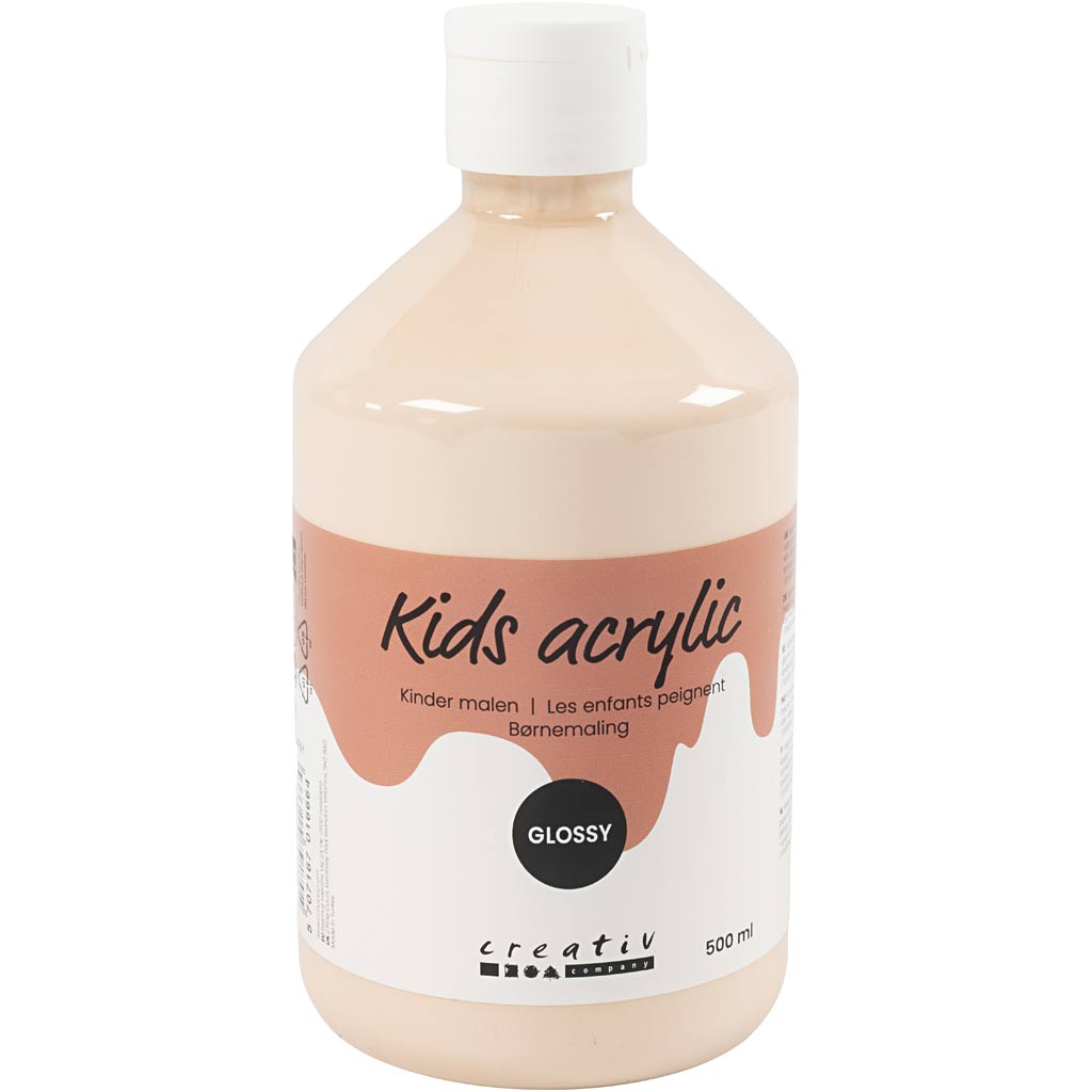 Creativ company peinture acrylique brillante, beige clair, 500 ml 1 bouteille