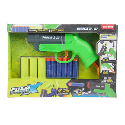 Toi-toys pistolet strikex en mousse s-10 incl. flèches en mousse