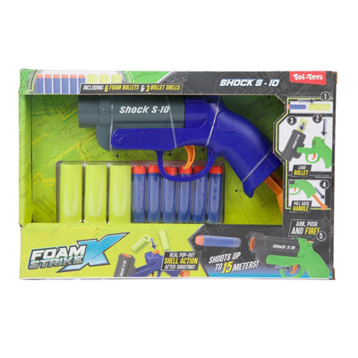 Toi-toys pistolet strikex en mousse s-10 incl. flèches en mousse