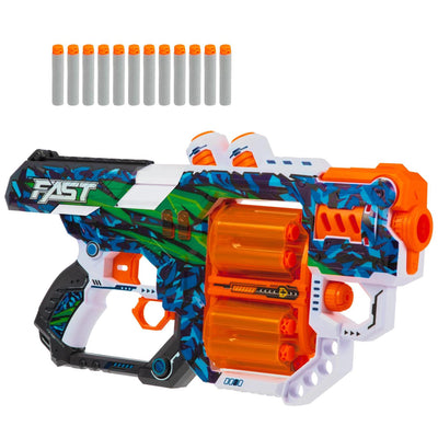Pistolet Strikex en mousse Toi-toys, destructeur à double chargeur