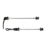 Novatec jeu de fixations rapides aluminium noir