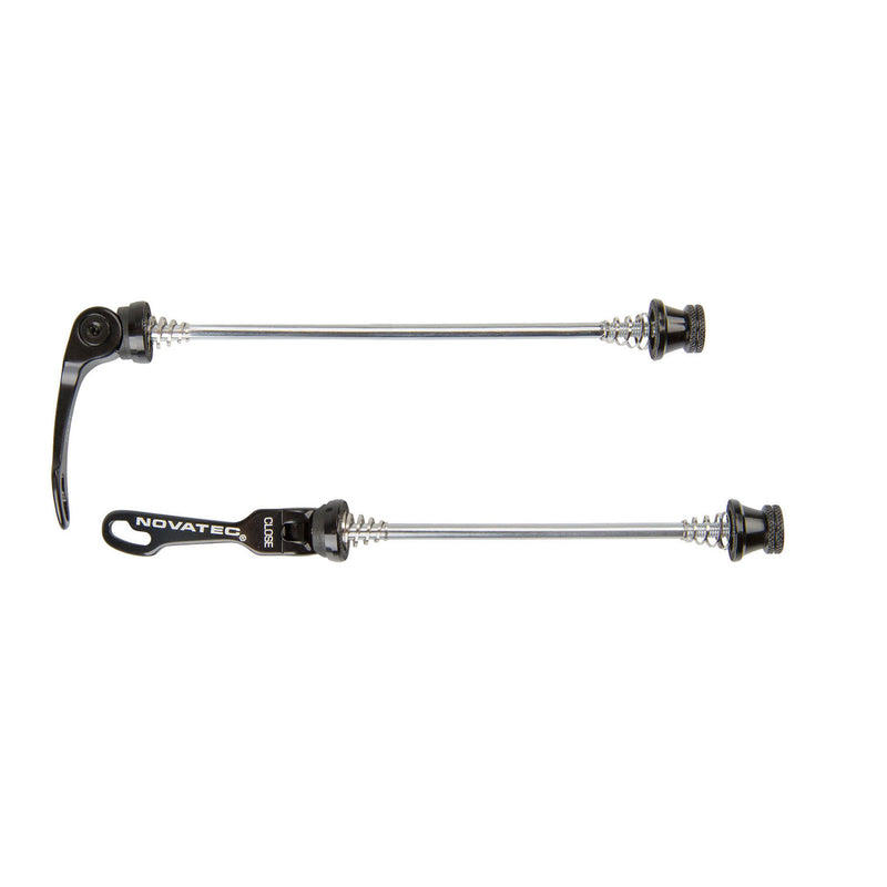 Novatec jeu de fixations rapides aluminium noir