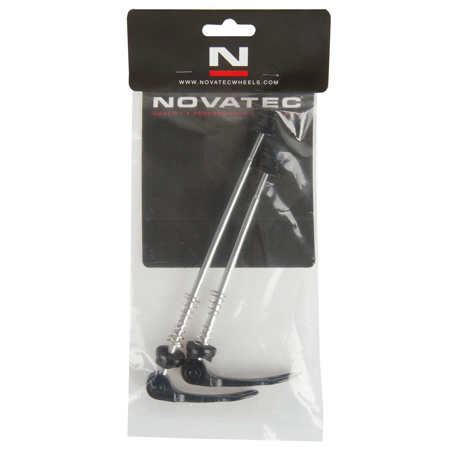 Novatec jeu de fixations rapides aluminium noir