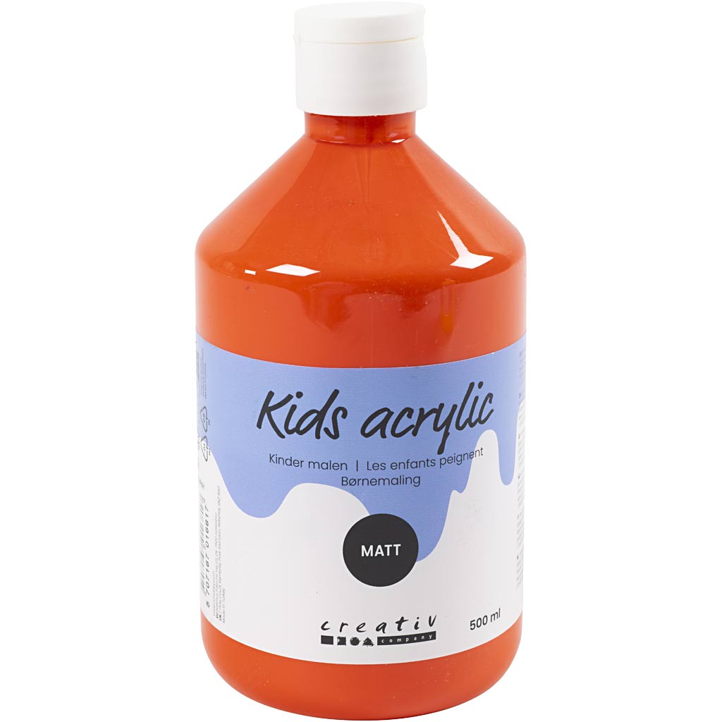 Peinture acrylique Creativ company mate, orange, 500 ml 1 bouteille
