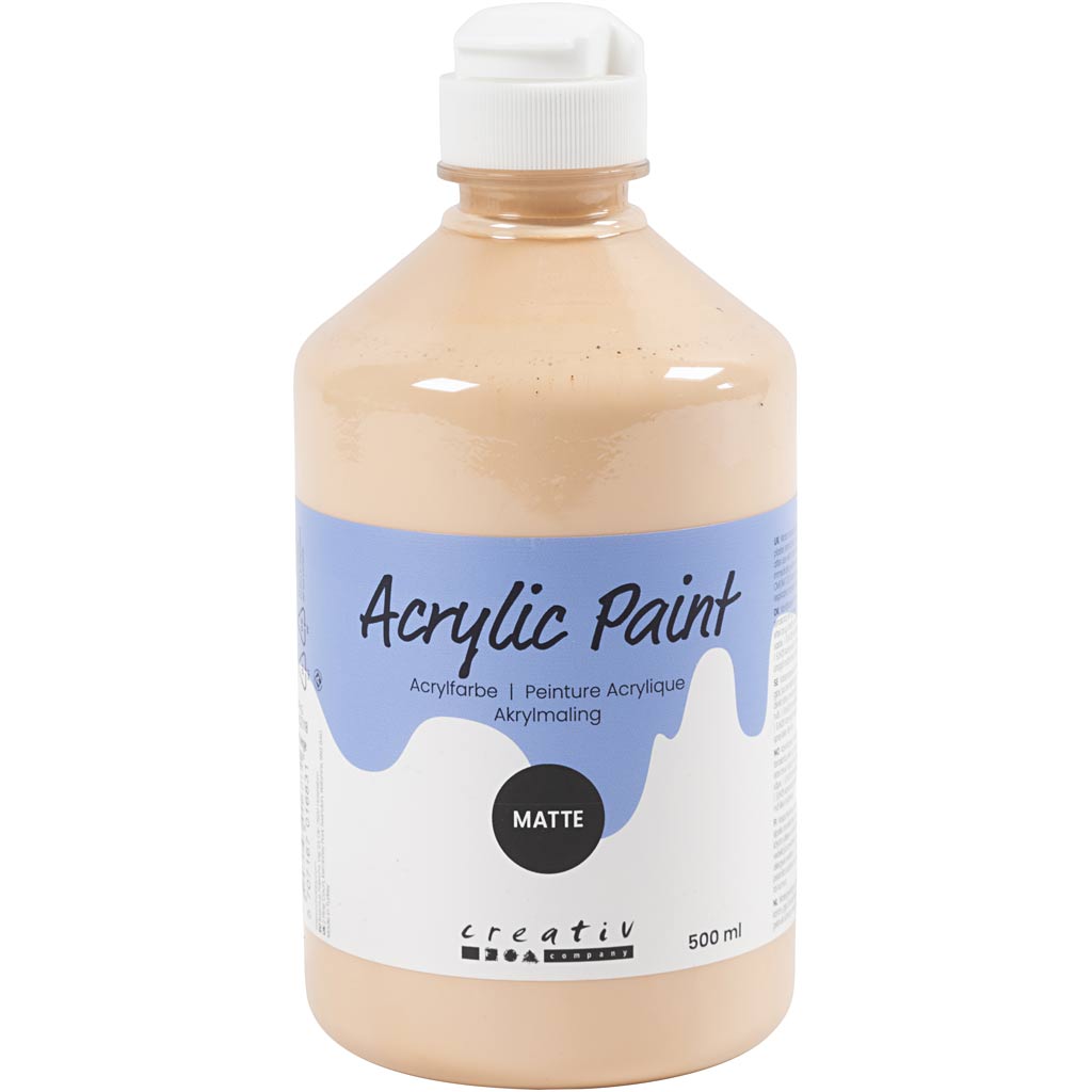 Mat de peinture en acrylique Creativ Company, beige léger, 500 ml 1 bouteille
