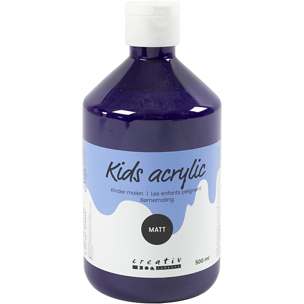 Peinture acrylique Creativ company mate, violet, 500 ml 1 bouteille