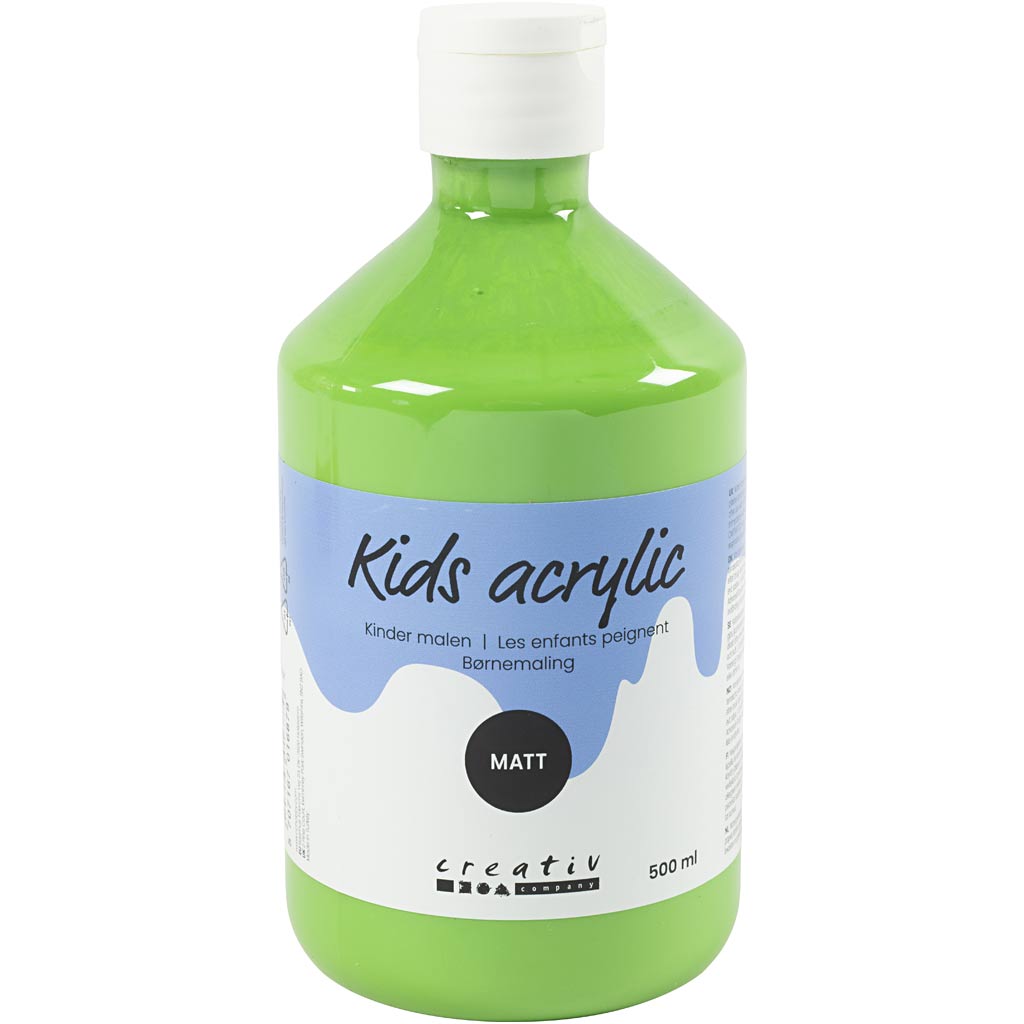 Peinture acrylique Creativ company mate, vert clair, 500 ml 1 bouteille