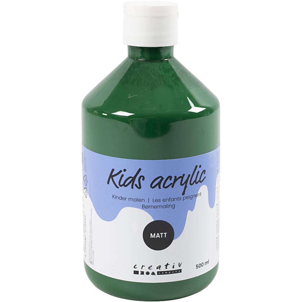 Peinture acrylique Creativ company mate, vert foncé, 500 ml 1 bouteille