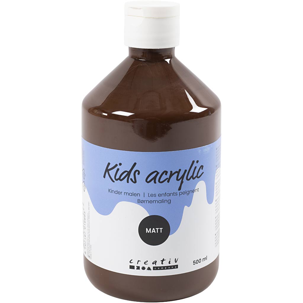Peinture acrylique Creativ company mate, marron, 500 ml 1 bouteille