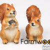 Statue de jardin animaux de ferme écureuil 10x5x9cm