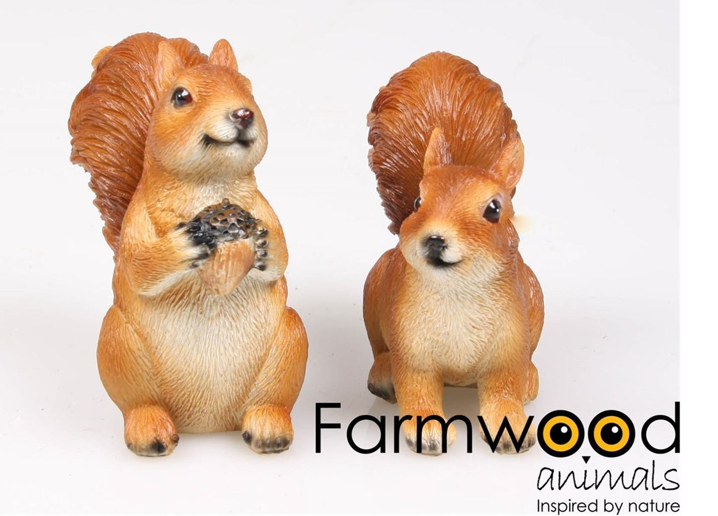 Statue de jardin animaux de ferme écureuil 10x5x9cm
