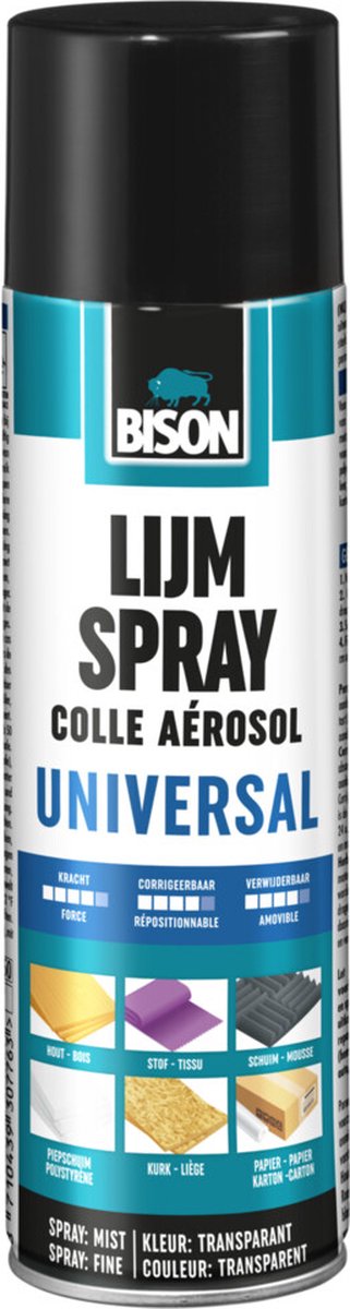 Bison adhésif spray aer 500ml*12 nlfr - 1308160 - 1308160
