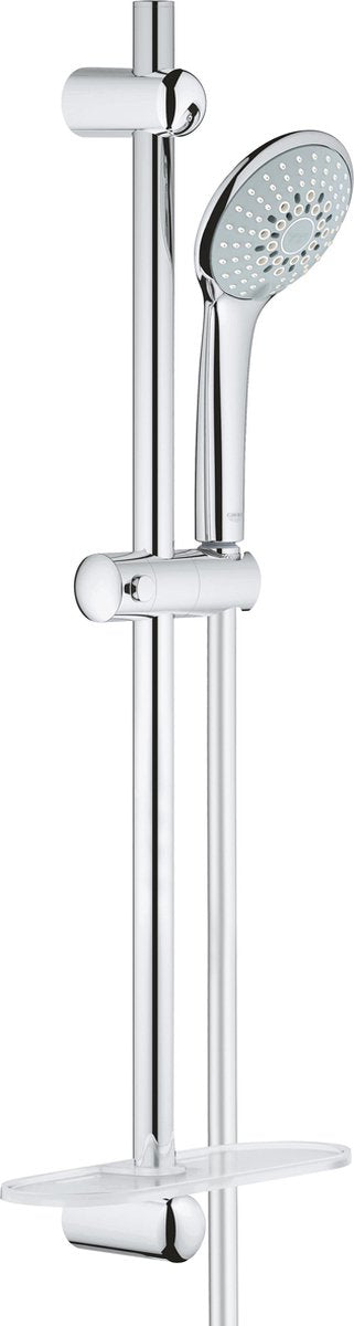 Ensemble de douche Grohe euphoria 110 champagne avec barre de douche (600 mm) - ø 11 cm - 3 types de jets - chromé