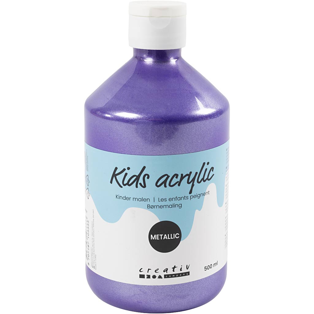 Peinture acrylique A-color métallisée, métallisée, violette, 500 ml 1 bouteille