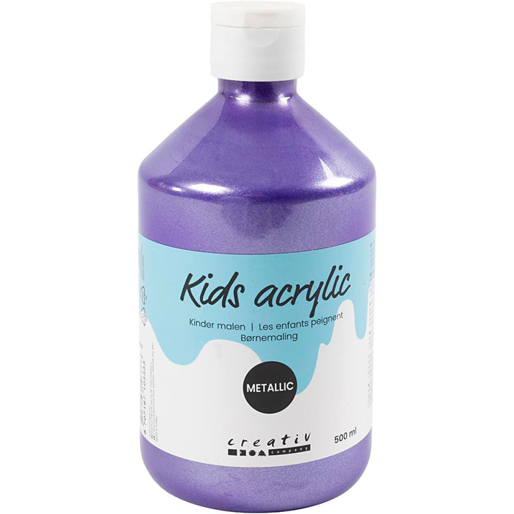 Peinture acrylique A-color métallisée, métallisée, violette, 500 ml 1 bouteille