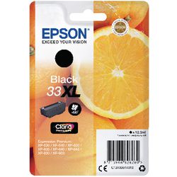 Cartouche d'encre epson c13t33514012 noire