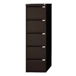 Commode à dossiers suspendus bisley 5 tiroirs serrure à cylindre noir