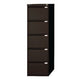 Commode à dossiers suspendus bisley 5 tiroirs serrure à cylindre noir