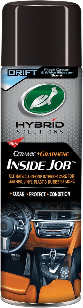 Solutions hybrides Turtle Wax Inside Job Drift - Entretien intérieur tout-en-un ultime - Pour cuir, vinyle, plastique, caoutchouc et plus - 500 ml