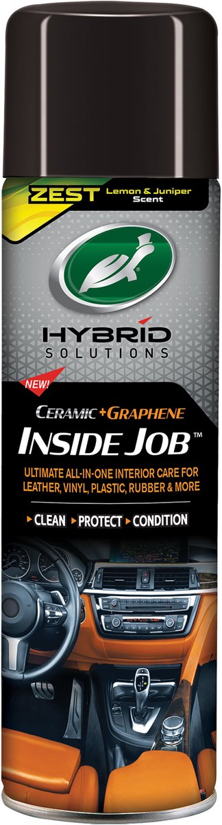 Solutions hybrides Turtle Wax Inside Job Zest - Soin intérieur tout-en-un ultime - Élimine sans effort la saleté, la poussière, la graisse et les taches - Pour le cuir, le vinyle, le plastique, le caoutchouc et plus - 500 ml