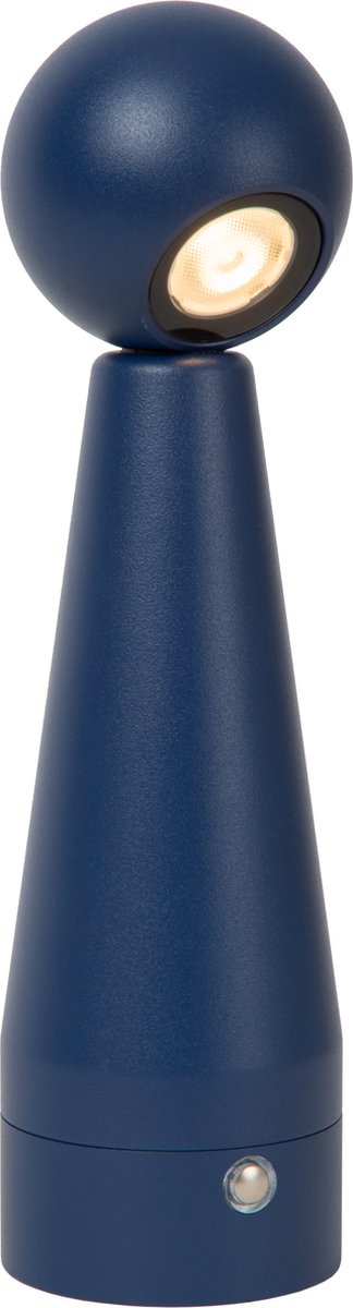 Lucide ipsos - lampe de table rechargeable - batterie rechargeable - LED dimmable - 1x3w 2700k - bleu