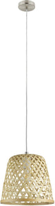 Lampe à suspension Eglo kirkcolm - 1 lumière - ø30 cm - E27 - nickel mat