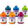 Peinture acrylique Creativ company à paillettes, différentes couleurs, 6x500 ml 1 boîte