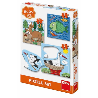 Puzzle Baby: où les animaux vivent 3 à 5 pièces