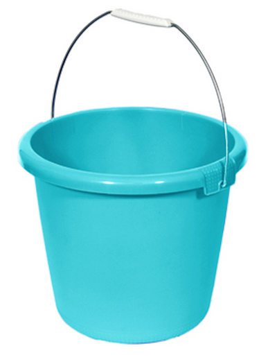 Seau Curver10l anse acier molokai
