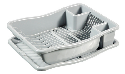 Curver Curver Drain Rack sur le plateau 38x29x8,5 cm Gris clair