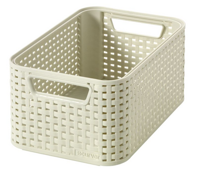 Panier de rangement de style curver taille s 6 l blanc