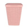 Curver Curver Laundry Panier avec look de jute de couvercle 58L Rose