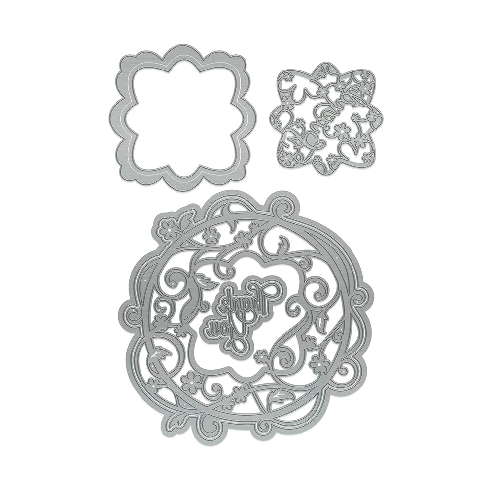 Tonic Studios • Ensemble de matrices Essentials en forme de fleur florissante