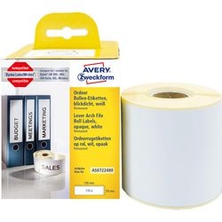 Avery Zweckform étiquettes de dossier AS0722480 blanc permanent