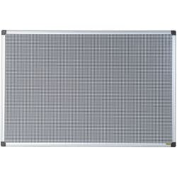 Tableau combiné bi-office aluminium 60x45cm gris