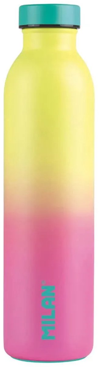 Milan thermos rose acier inoxydable jaune (591 ml)