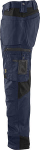 Blåkläder blaklader 1555 pantalon de travail avec poches à clous bleu foncé noir - taille 46