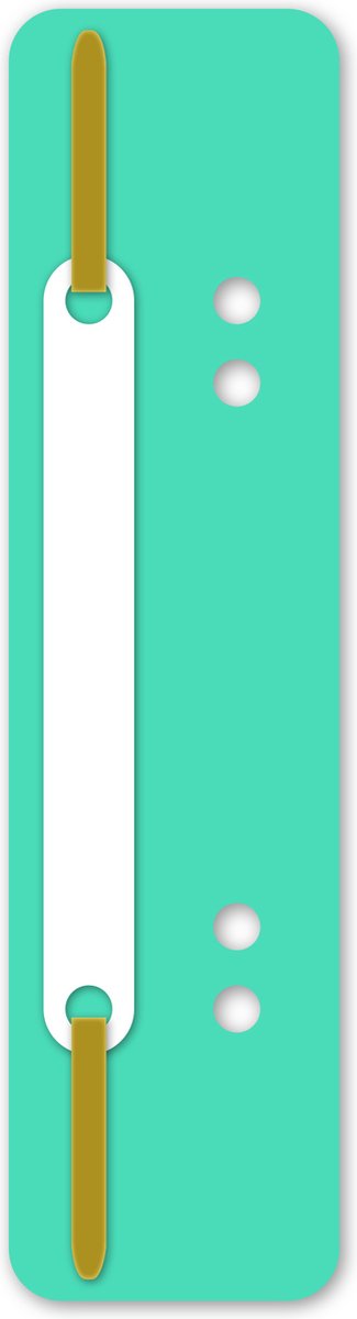 Bande adhésive rapide Kangaro - vert clair - 2 trous - 38 x 148 mm - 100 pièces - adhésif rapide - 07060-01