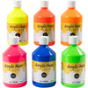 Creativ company peinture acrylique néon, couleurs néon, 6x500 ml 1 boîte