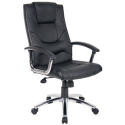 Realspace chaise de bureau rotterdam cuir noir
