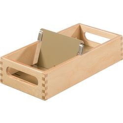 Index de fiches en bois han pour a7 12,6x25x5,4 cm.