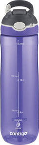 Bouteille d'eau Contigo Ashland à bec automatique avec paille | grande gourde sans BPA de 720 ml | bouteille de sport | gourde étanche | idéal pour l'école, la salle de sport, le vélo, la course, la marche | vigne